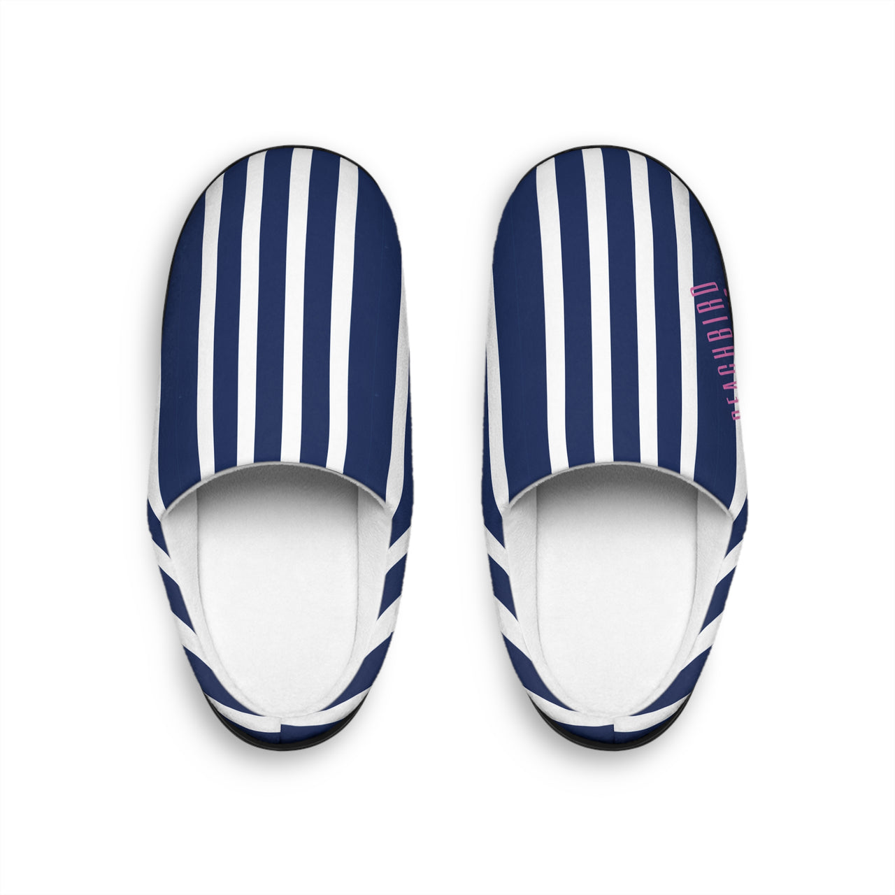 Electric Blue Stripe Slippers