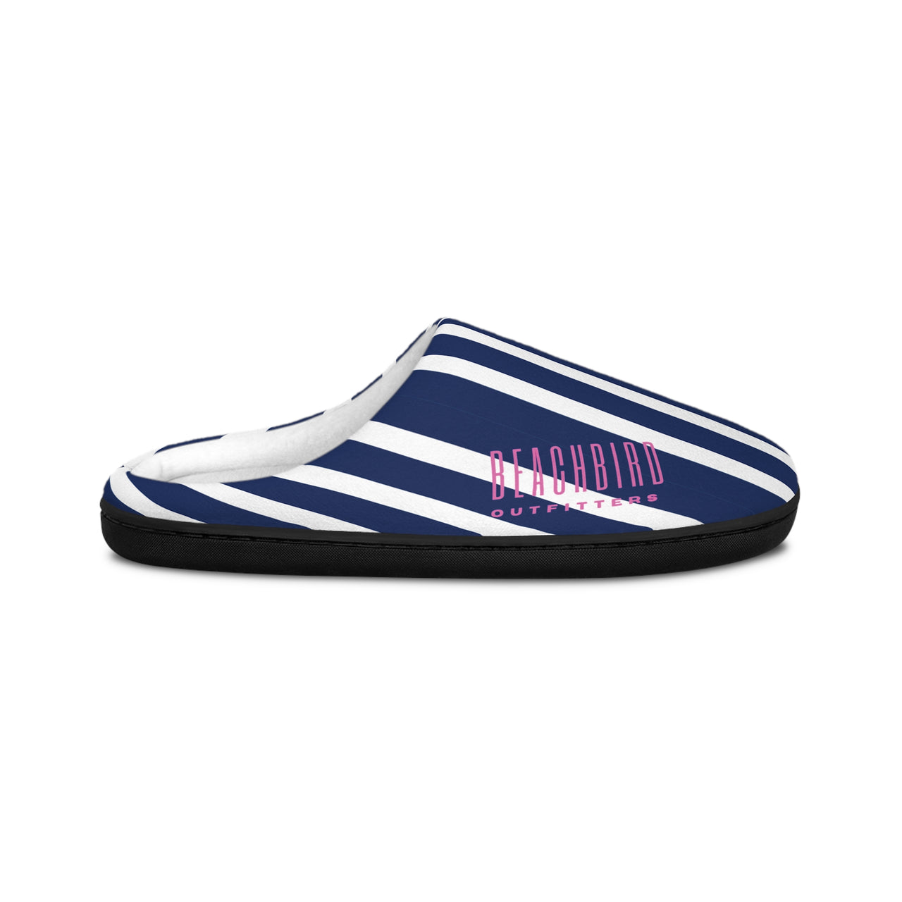 Electric Blue Stripe Slippers