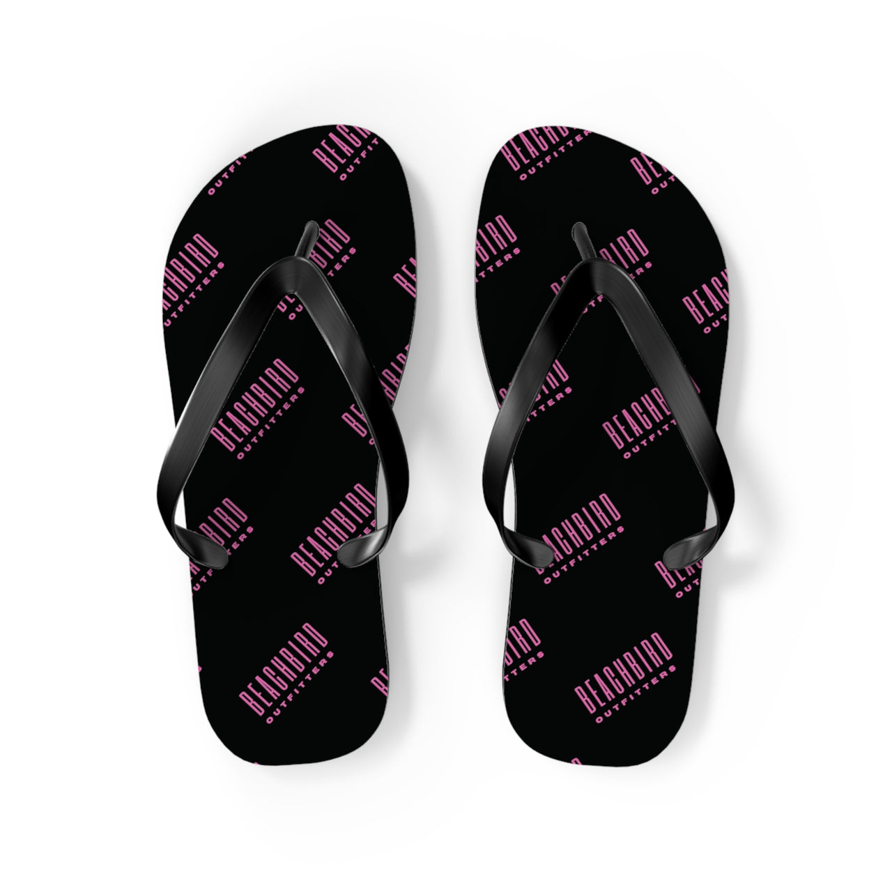 Neon x Black Flip Flops