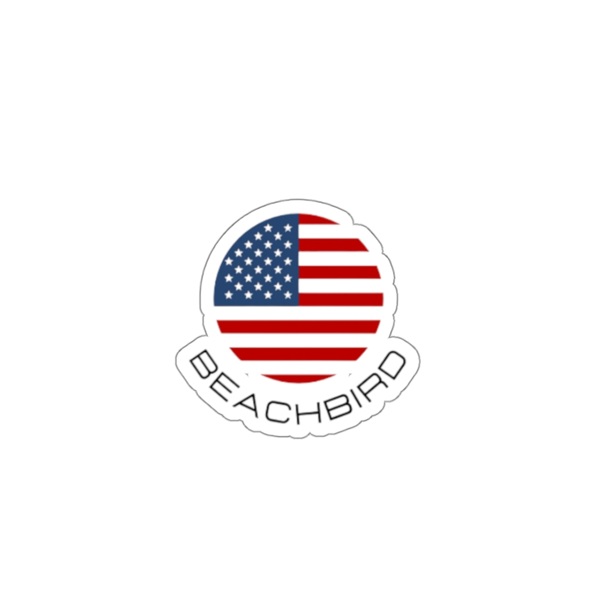 BeachBird American Flag Stickers