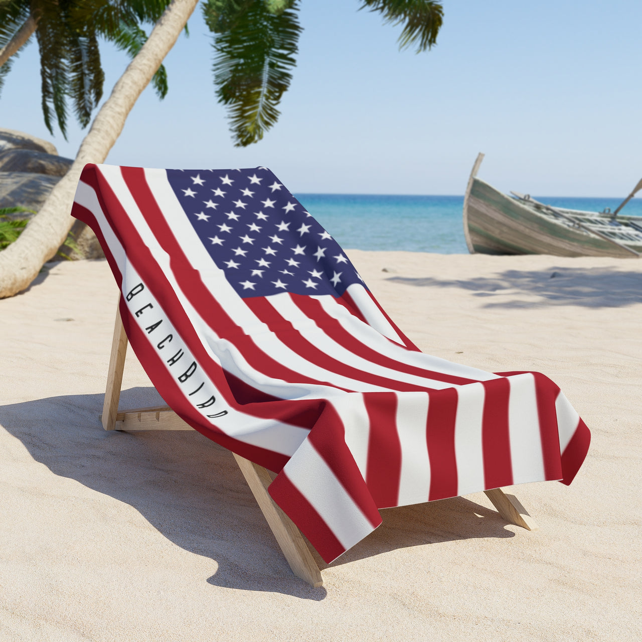 Old Glory Beach Towel